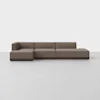 Essential Island Chaise Sectional - Left Arm Chaise / Mocha / Espresso - 1