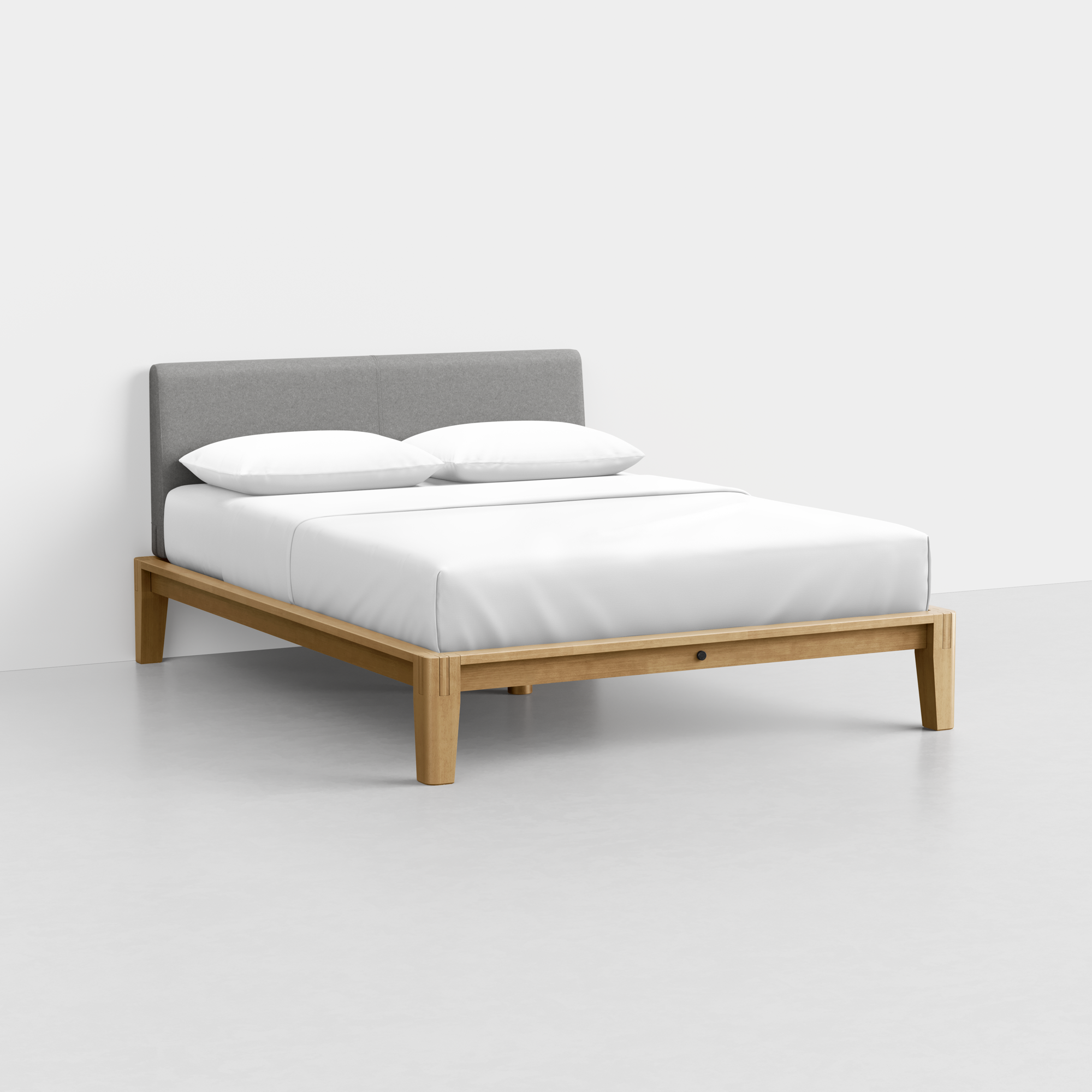 Queen / Heathered Grey / Oak
