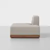 Essential Sectional Module (Right Arm Island / Natural / Walnut) - Side