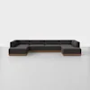 Essential U Sectional - Carbon / Walnut - 1
