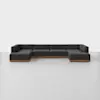 Essential U Sectional - Carbon / Walnut - 1