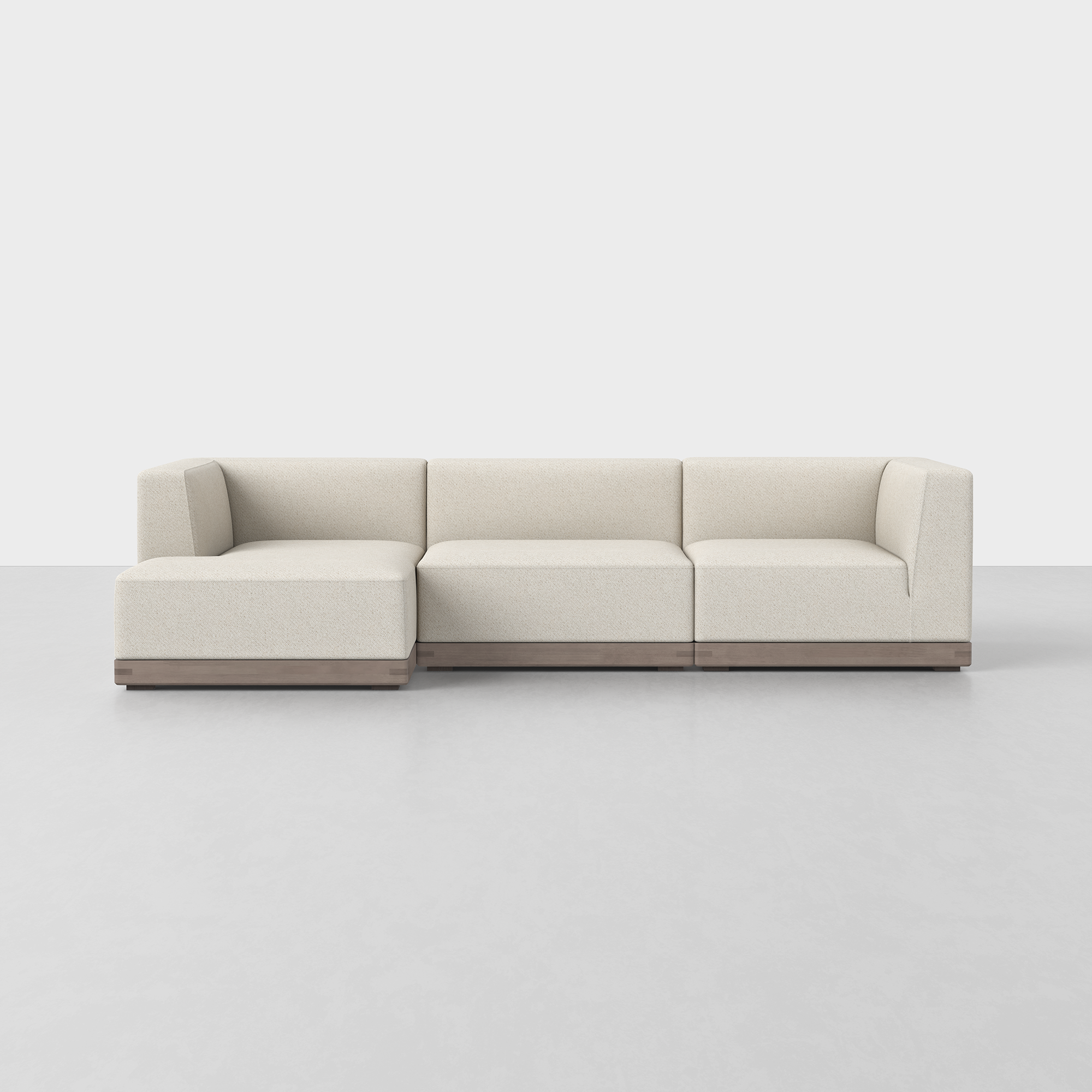 Ivory / Grey / Left Arm Chaise