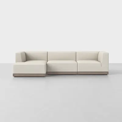 Ivory / Grey / Left Arm Chaise