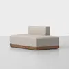 Essential Sectional Module (Right Arm Island / Natural / Walnut) - Angled