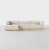 Essential Chaise Sectional - Left Arm Chaise / Ivory / Natural - 1