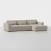 Signature Chaise Sectional (Right Arm Chaise / Natural) - Angled