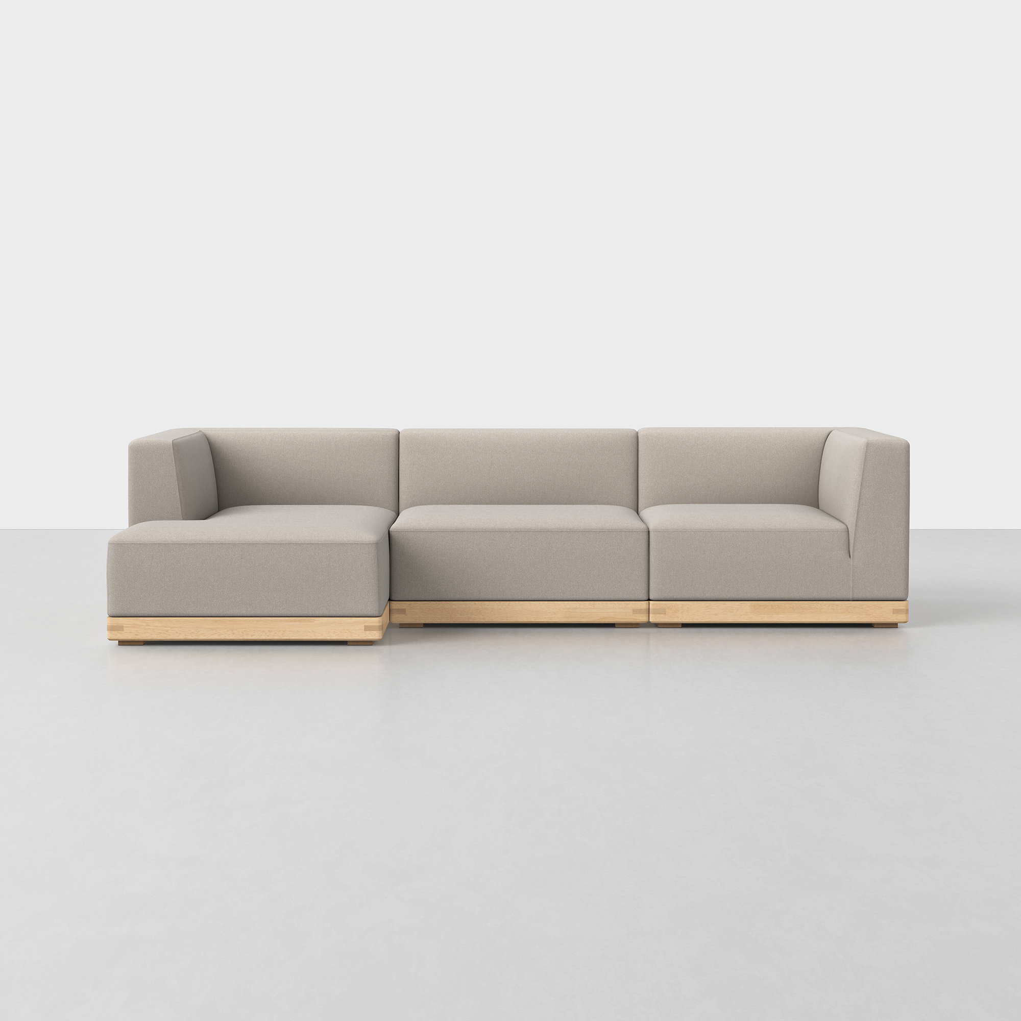 Natural / Natural / Left Arm Chaise