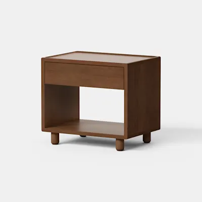 Walnut / Individual / Nightstand + Legs