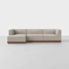 Essential Chaise Sectional - Left Arm Chaise / Natural / Walnut - 1