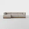 Essential Chaise Sectional - Left Arm Chaise / Natural / Walnut - 1