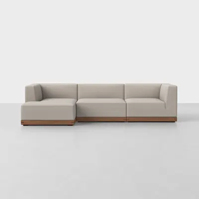 Natural / Walnut / Left Arm Chaise