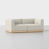 Essential Modular Sofa - 2 Seat / Ivory / Natural - 1