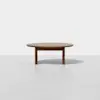 Pillar Coffee Table - Round / Walnut - 1