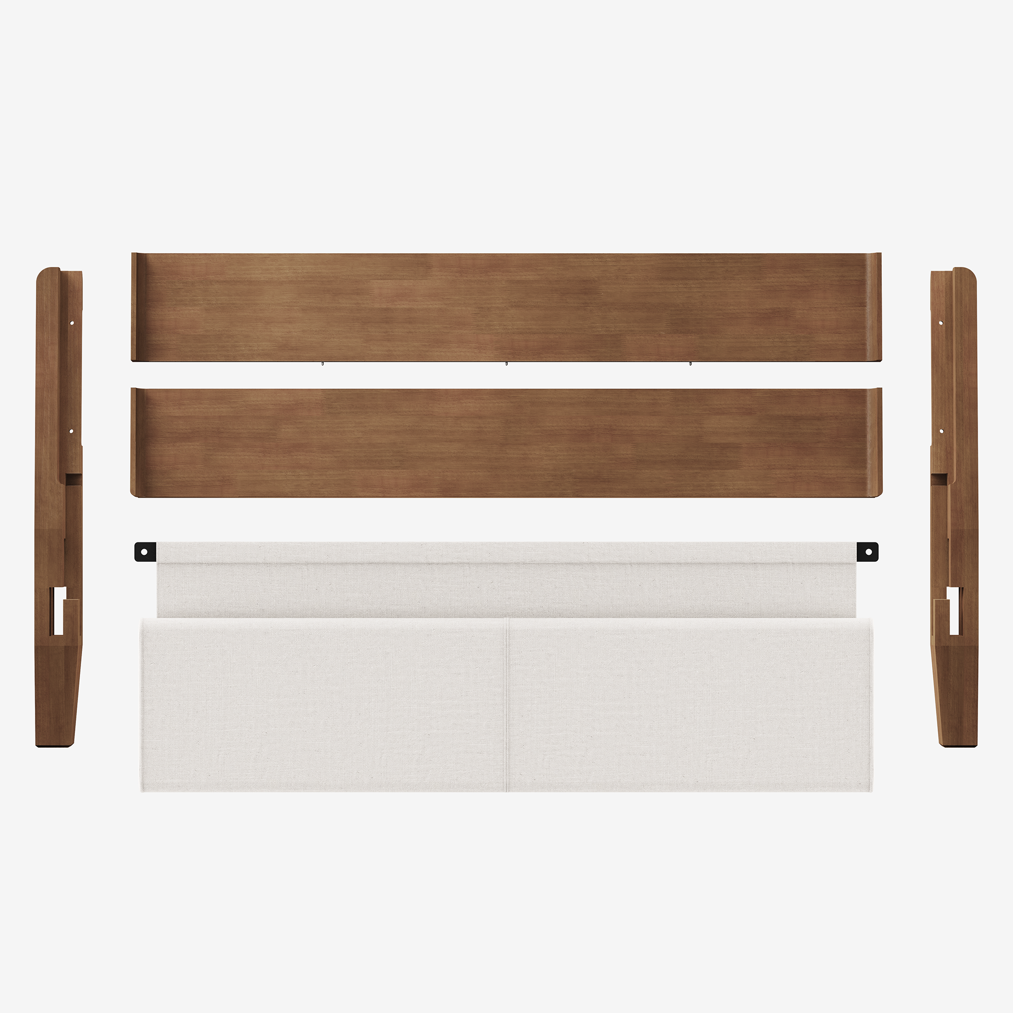 Queen / Alabaster / Walnut