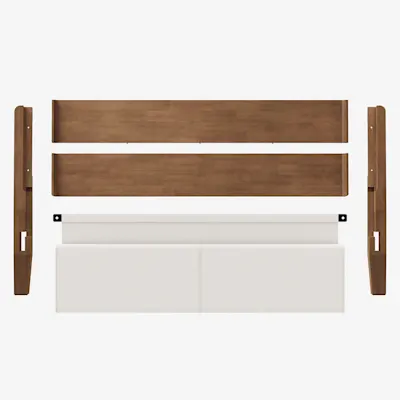 Queen / Alabaster / Walnut
