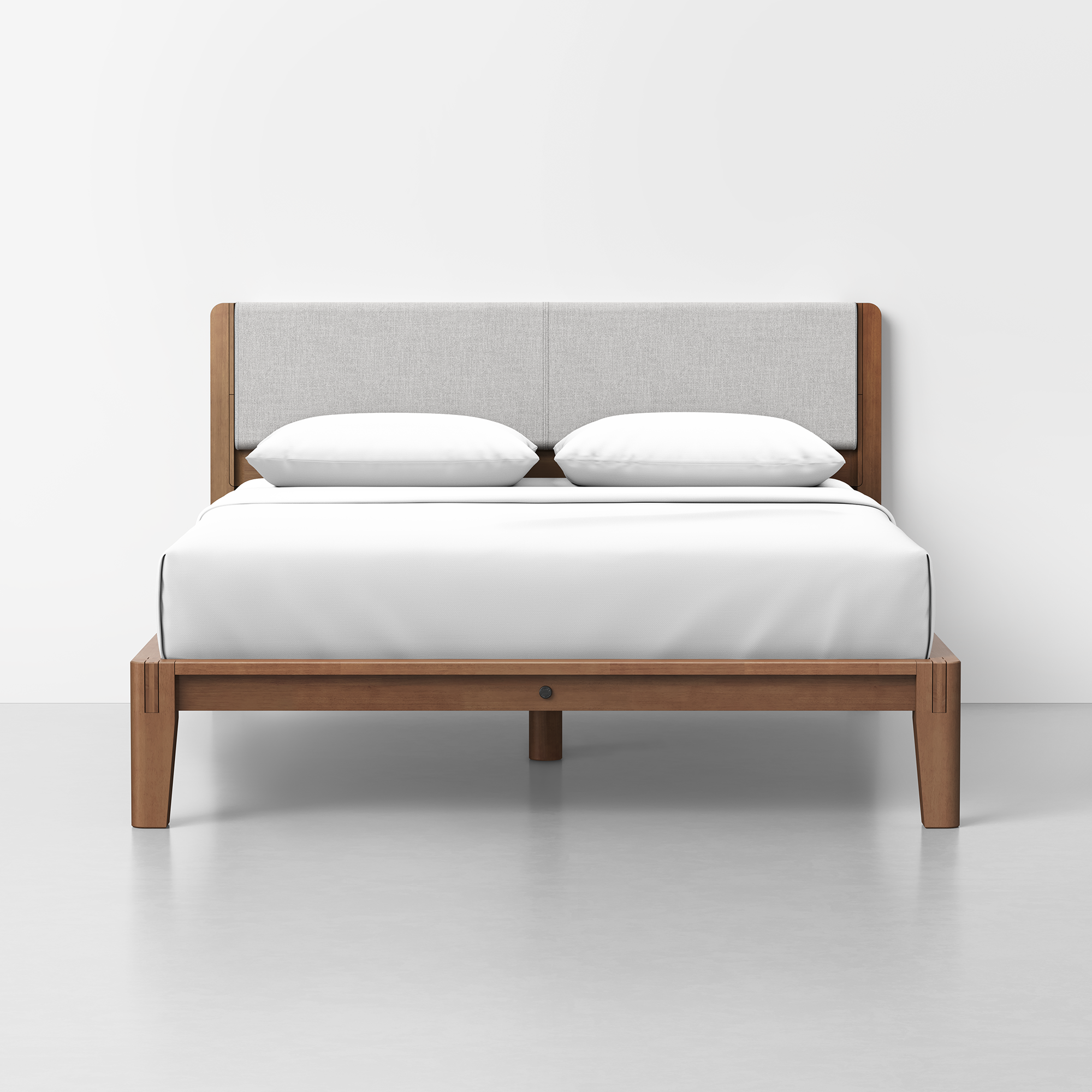 Queen / Light Grey / Walnut