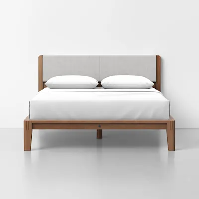 Queen / Light Grey / Walnut