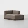 Essential Sectional Module (Right Arm Chaise / Mocha / Espresso) - Angled