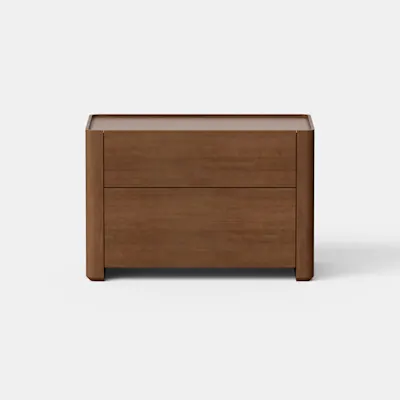 Walnut / Individual / 2 Drawer