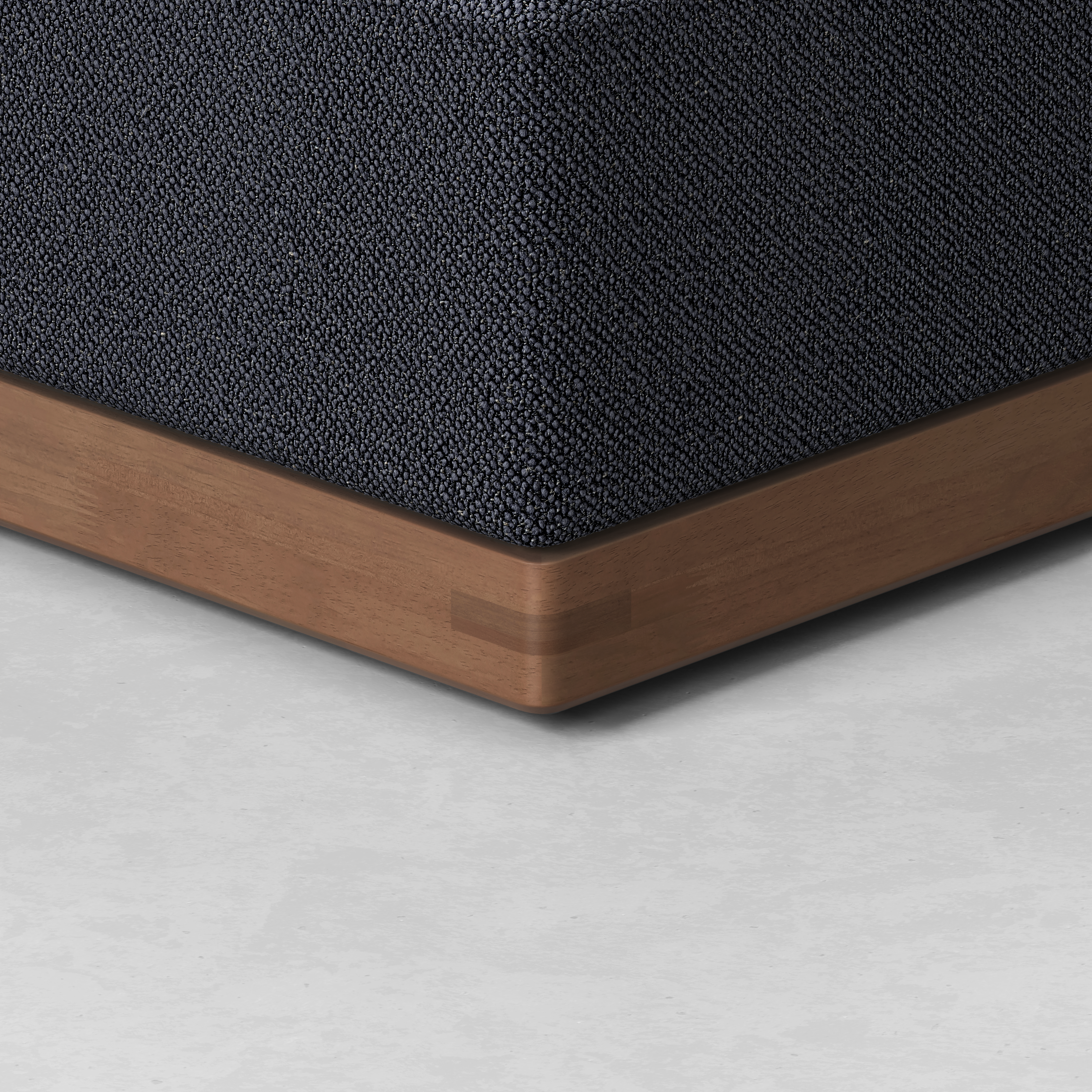 Dark Navy / Walnut / 3 Seat