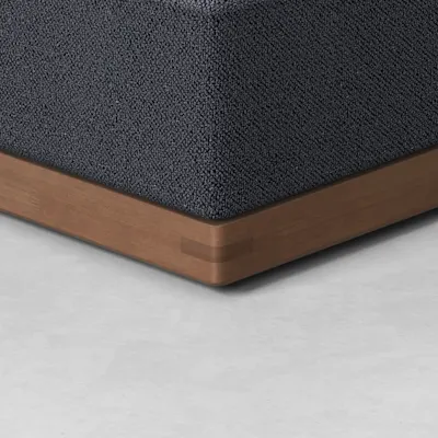 Dark Navy / Walnut / 3 Seat