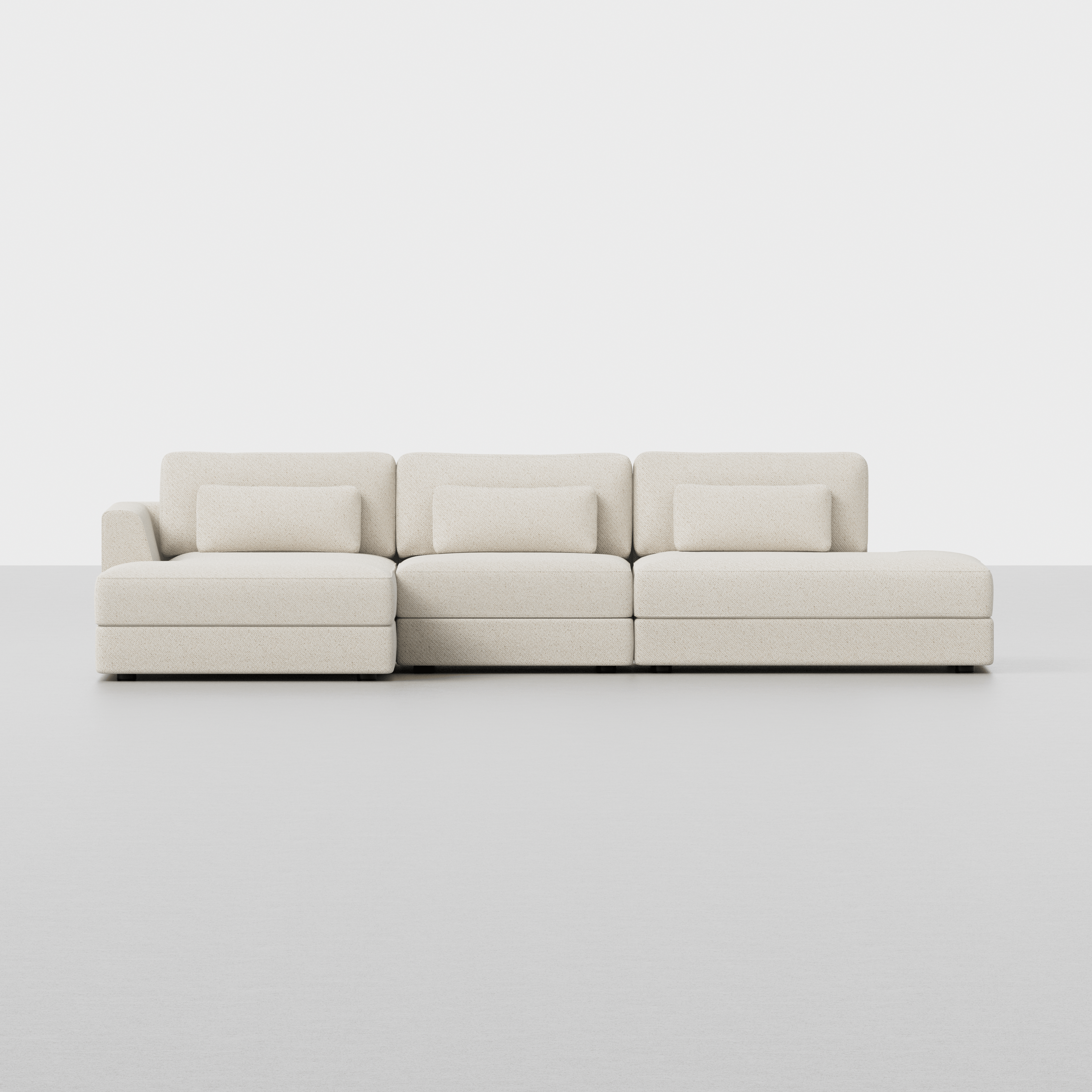 Ivory / Left Arm Chaise