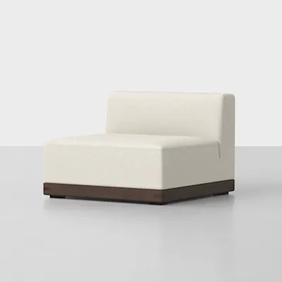 Ivory / Espresso / Armless