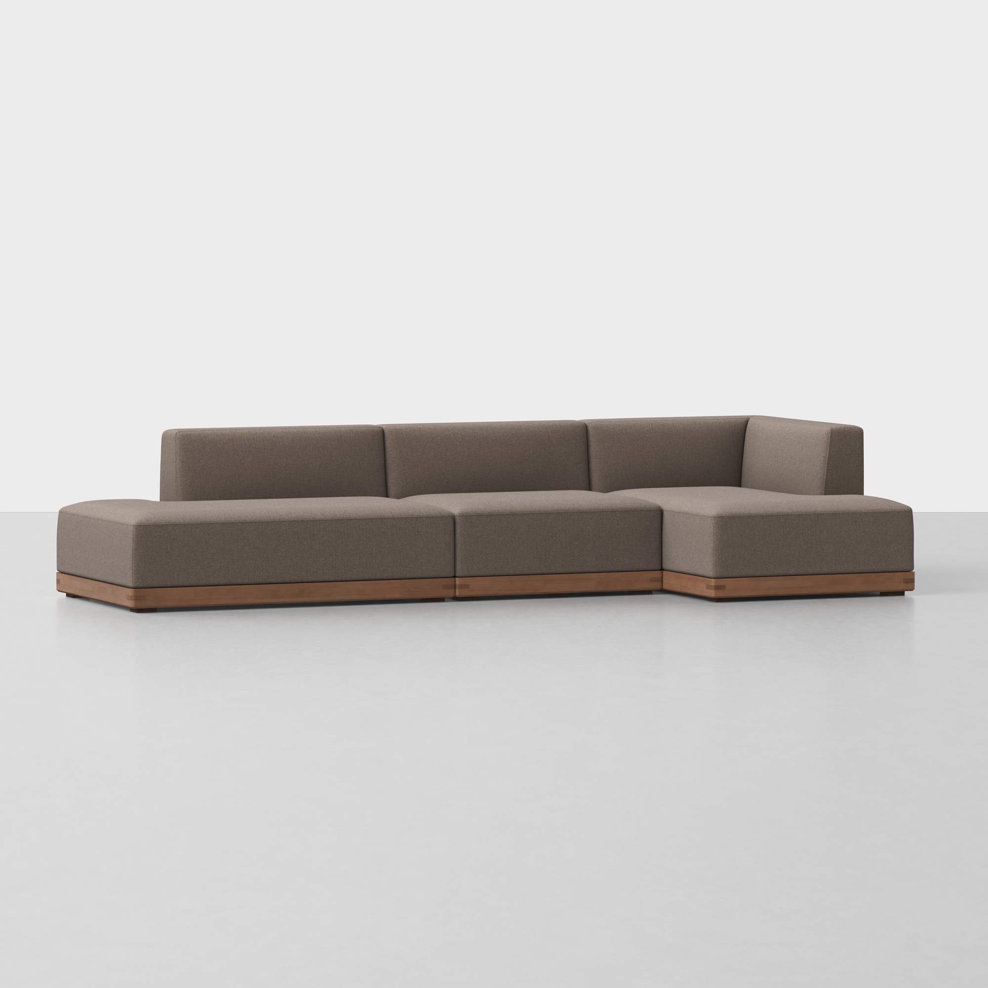 Mocha / Walnut / Right Arm Chaise