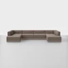 Essential U Sectional - Mocha / Grey - 1