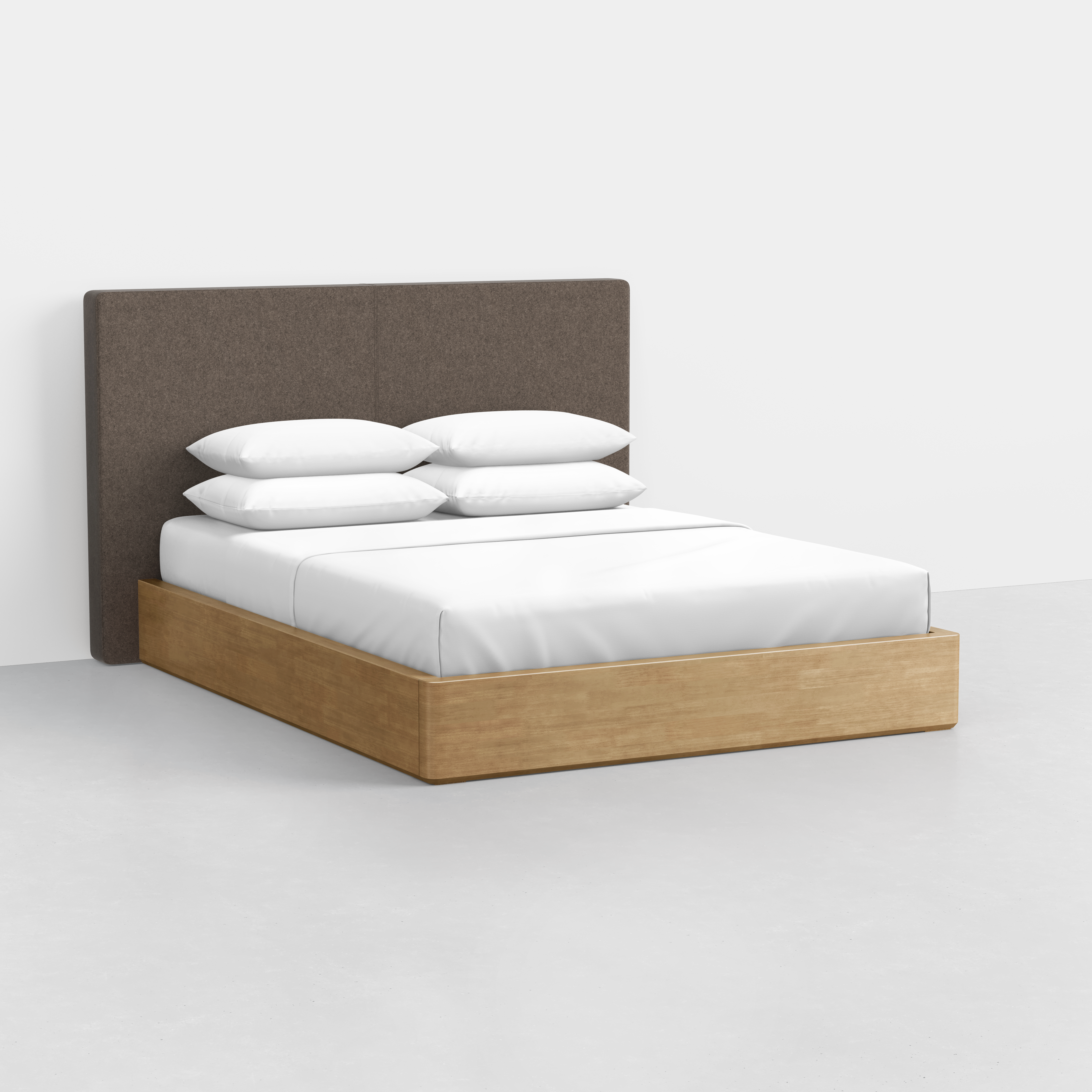 King / Heathered Mocha / Oak