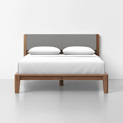 Queen / Heathered Grey / Walnut