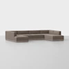 Essential U Sectional - Mocha / Grey - 1