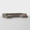 Essential U Sectional - Mocha / Grey - 2