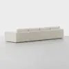 Signature Storage Sectional (4 Seat / Ivory) - Back Angled