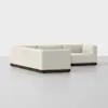 Essential Corner Sectional - Ivory / Espresso - 2