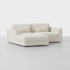 Signature Storage Sectional (2 Seat / Ivory) - Front