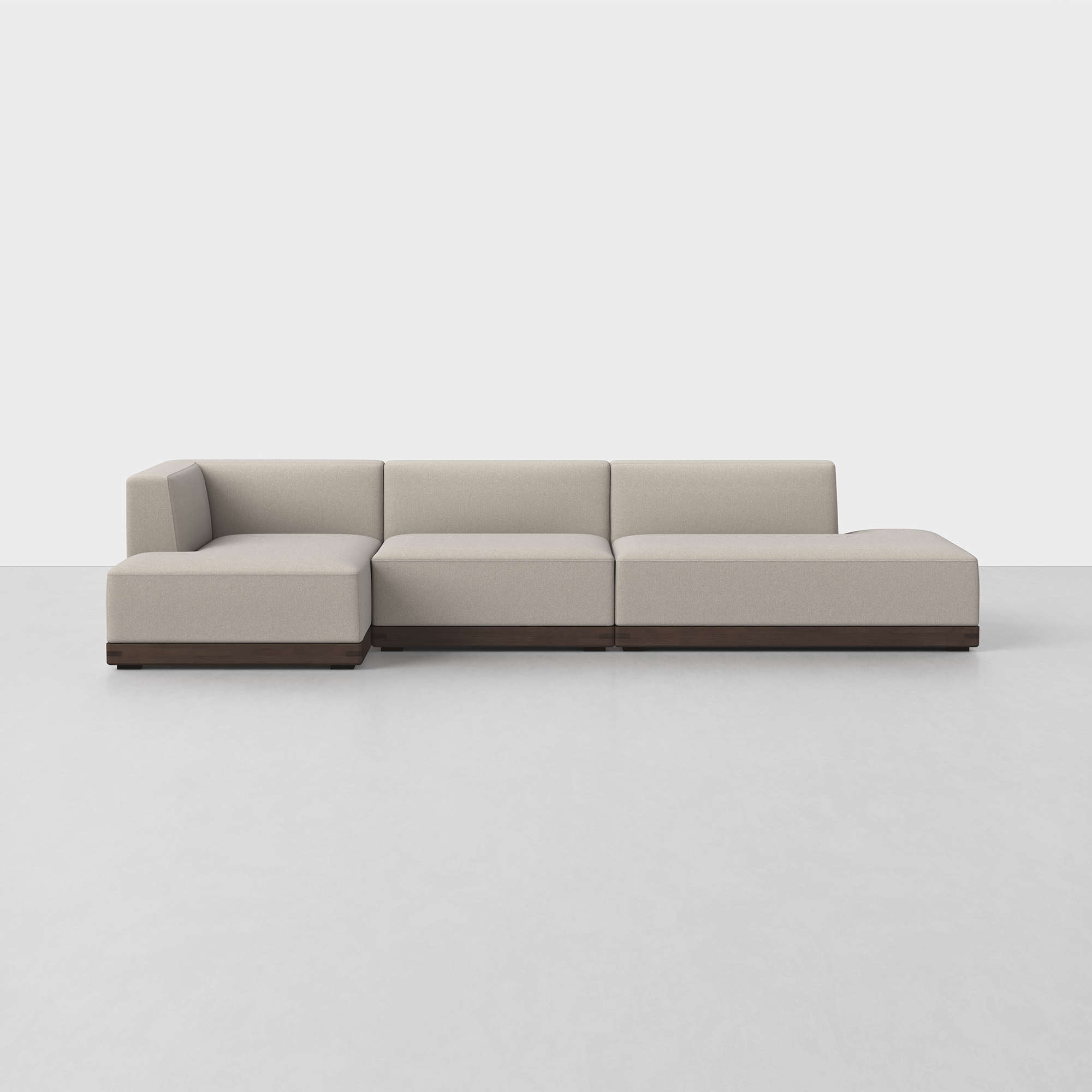 Natural / Espresso / Left Arm Chaise
