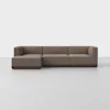 Essential Chaise Sectional - Left Arm Chaise / Mocha / Espresso - 1