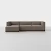 Essential Chaise Sectional - Left Arm Chaise / Mocha / Espresso - 1
