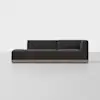 Essential Island Sofa - 2 Piece Left Arm Island / Carbon / Grey - 1