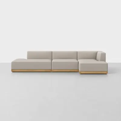 Natural / Oak / Right Arm Chaise