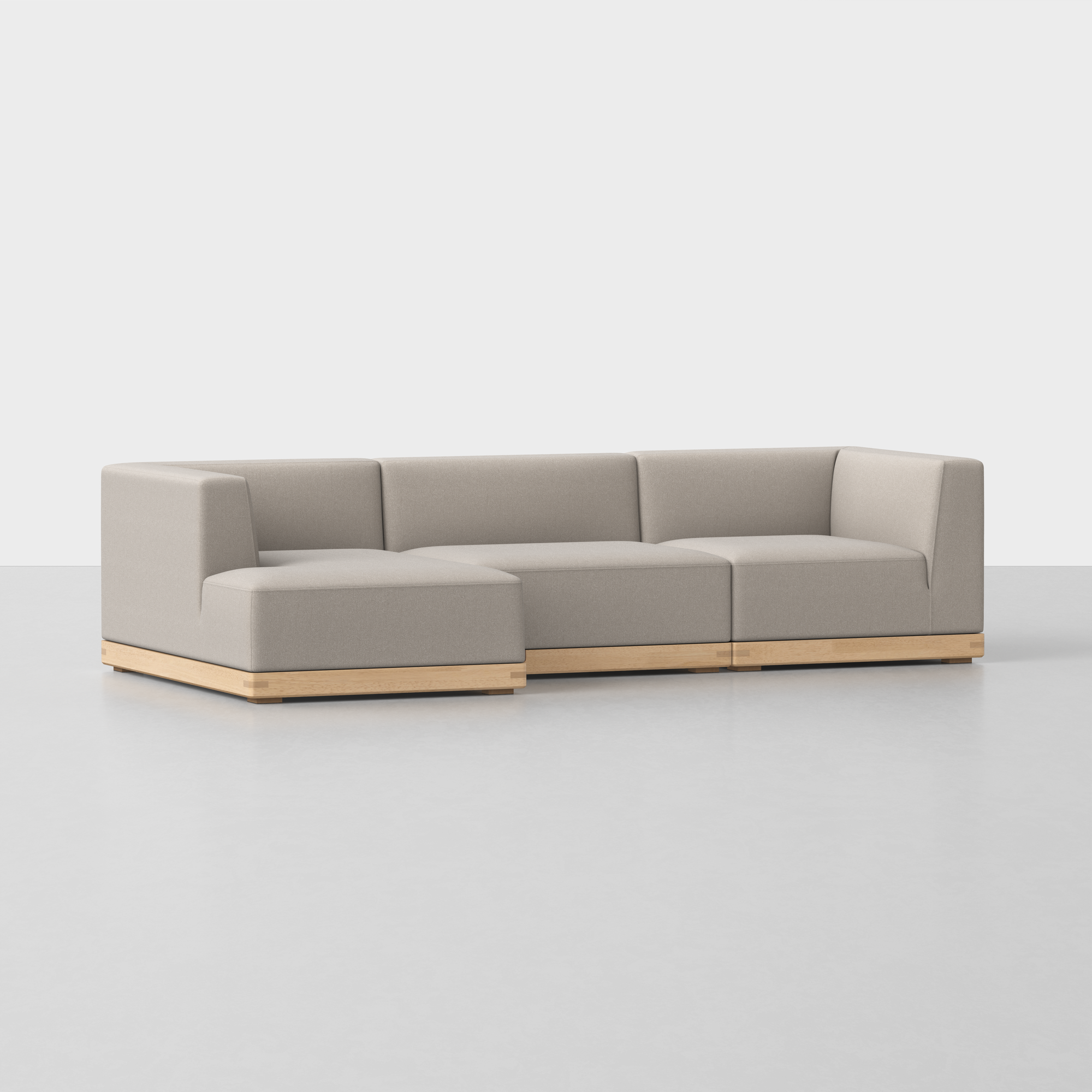 Natural / Natural / Left Arm Chaise