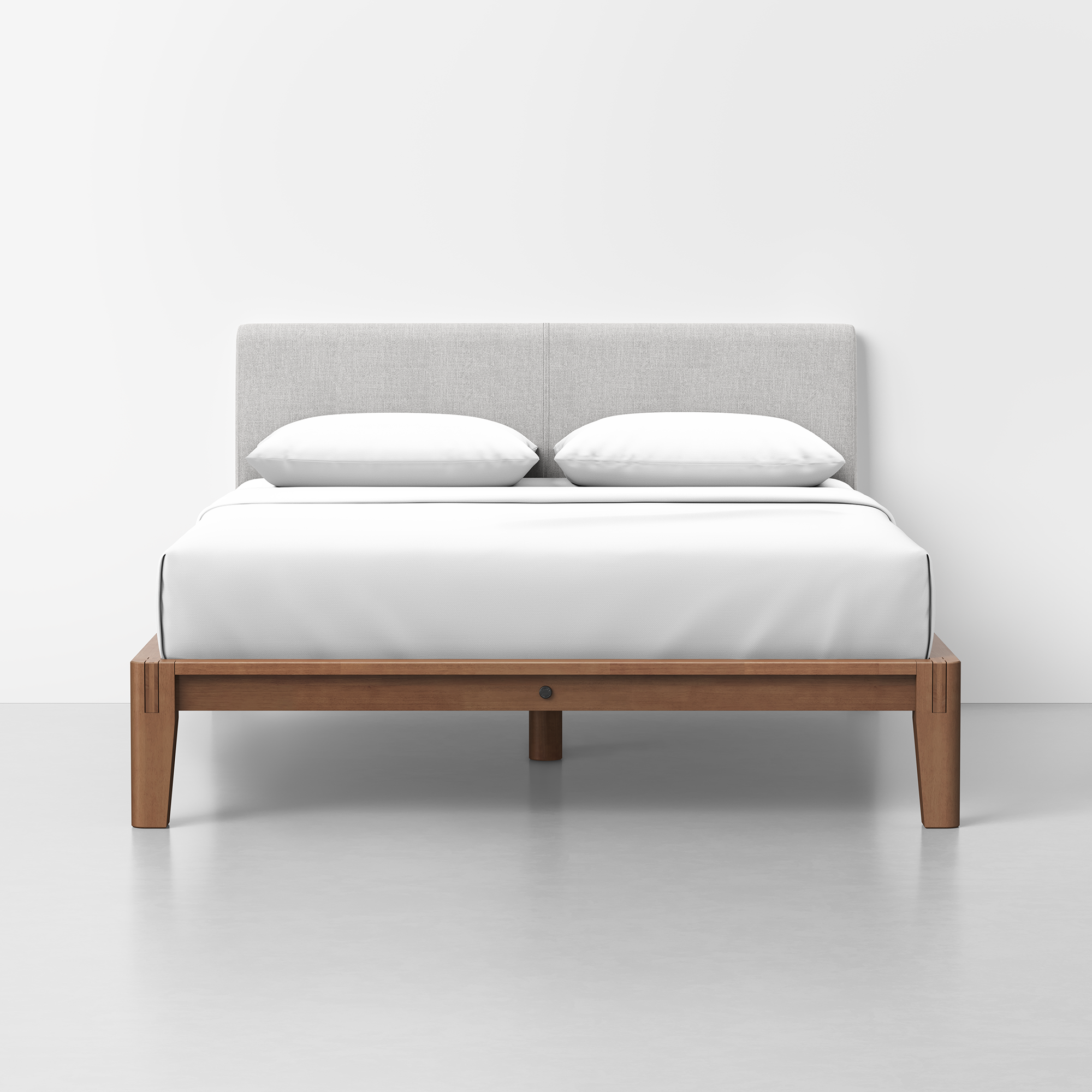 Queen / Light Grey / Walnut