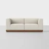 Essential Modular Sofa - 2 Seat / Ivory / Walnut - 1