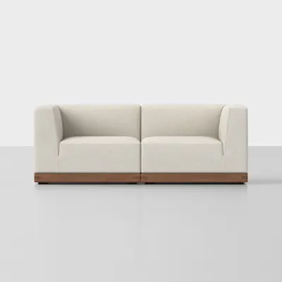 Ivory / Walnut / 2 Seat