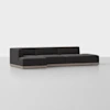 Essential Island Chaise Sectional - Left Arm Chaise / Carbon / Grey - 1
