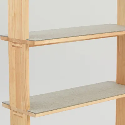 Pillar Bookshelf / Heathered Grey / Individual