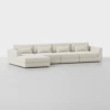 Signature Storage Sectional (4 Seat / Ivory) - Front