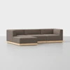 Essential Modular Sofa - 3 Seat / Mocha / Natural - 1