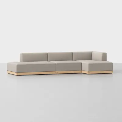 Natural / Natural / Right Arm Chaise
